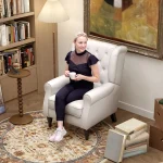 Фотьойл HOMCOM, шевове с копчета, 74 см x 86 см x 102 см - Image 2