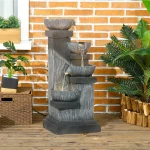 Външен фонтан Outsunny 85 см, 4-етажен - Image 2