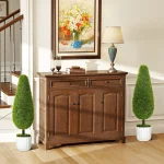 HOMCOM Комплект от 2 изкуствени растения кипарис 90 см - Image 2