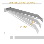 Тента Outsunny, електрическа/ръчно прибираща се, 3 x 2,5 м - Image 3