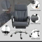 Офис стол Vinsetto с функция за масаж и отопление - Image 5