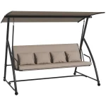 Градинска люлка Outsunny 2 в 1, 170x110x153см