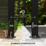 Пергола Outsunny 2.5 x 3 м, стенна, водоустойчива - Image 5