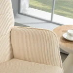 Винтидж люлеещ се стол HOMCOM бук и стомана - Image 3