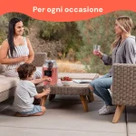 4-литров стъклен диспенсър с кран за вода, сок, чай - Image 3