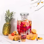 4-литров стъклен диспенсър с кран за вода, сок, чай - Image 6