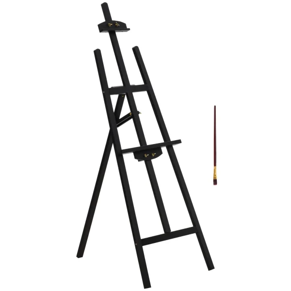 Статив Homcom, Дърво, 51.5x71.5x134.5, Черен