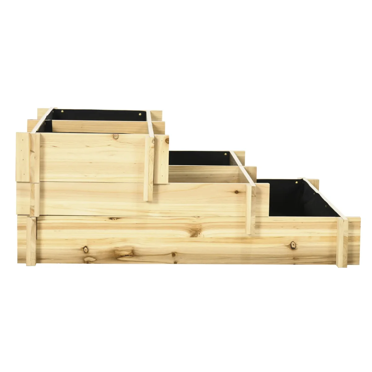 Повдигната леха Outsunny, 3-етажна, 93 x 93 x 35 см - Image 7