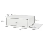 HOMCOM Комплект от 2 стенни нощни шкафчета - Image 4