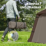 Надуваема палатка за къмпинг Outsunny за 1-2 души - Image 8