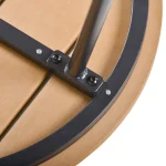 Градинска маса Outsunny, кръгла, регулируеми крачета - Image 11