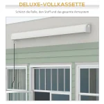 Тента Outsunny, електрическа/ръчно прибираща се, 3 x 2,5 м - Image 6