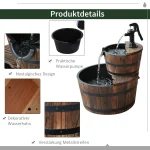 Каскаден фонтан Outsunny, 2-етажен градински фонтан - Image 7