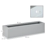 Саксия за цветя Outsunny, боядисана стомана - Image 6