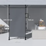 Самостоятелна тента Outsunny, регулируема дължина - Image 9