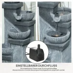 Външен фонтан Outsunny 85 см, 4-етажен - Image 7