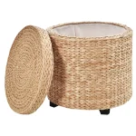 Табуретка за съхранение HOMCOM с капак, 43 x 43 x 43 см - Image 5