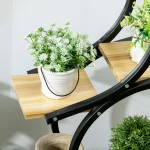 Стойка за растения Outsunny с 4 рафта, 46 см x 25 см x 91 см - Image 5