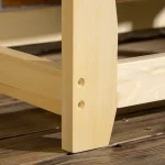 PawHut повдигнато кучешко легло с дървени крака, 90 см x 50 - Image 6