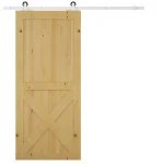 Комплект релси за плъзгащи се врати HOMCOM, 183 см - Image 2