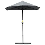 Outsunny 2 x 2 м полукръгъл чадър със скоба водоотблъскващ - Image 8