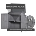 Шкаф за инструменти Outsunny, двойна врата, капак на панти - Image 3