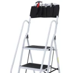 Сгъваема стълба HOMCOM, вкл. държач за инструменти - Image 6