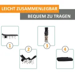 Къмпинг легло Outsunny, сгъваемо, 190 x 68 x 52 см - Image 10