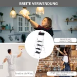 Сгъваема стълба HOMCOM, вкл. държач за инструменти - Image 8