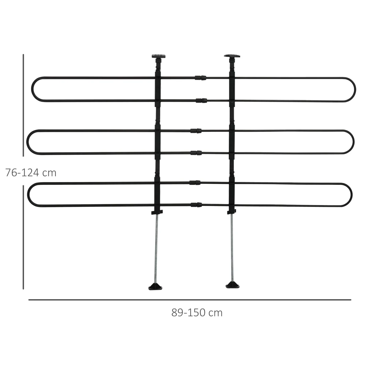 PawHut предпазител за кучета за багажника 150 x 9 x 124 см - Image 7