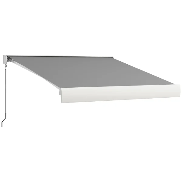 Тента Outsunny, електрическа/ръчно прибираща се, 3 x 2,5 м
