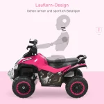 Детска атв за яздене HOMCOM с педали и плъзгащи се крачета - Image 7