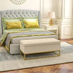 Пейка за съхранение HOMCOM златисти стоманени крака - Image 5