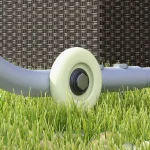 Мобилна беседка Outsunny, с колела, вкл чували с пясък,3x3 м - Image 7