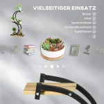 Стойка за растения Outsunny с 4 рафта, 46 см x 25 см x 91 см - Image 11