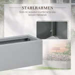 Саксия за цветя Outsunny, боядисана стомана - Image 8