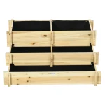 Повдигната леха Outsunny, 3-етажна, 93 x 93 x 35 см - Image 11