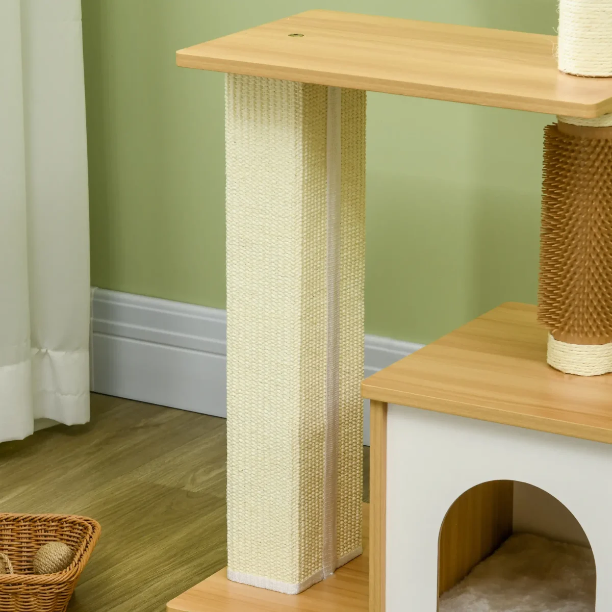 PawHut Котешко дърво 59,5 см x 39,5 см x 114 см - Image 8