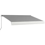 Тента Outsunny, електрическа/ръчно прибираща се, 4 x 3 м