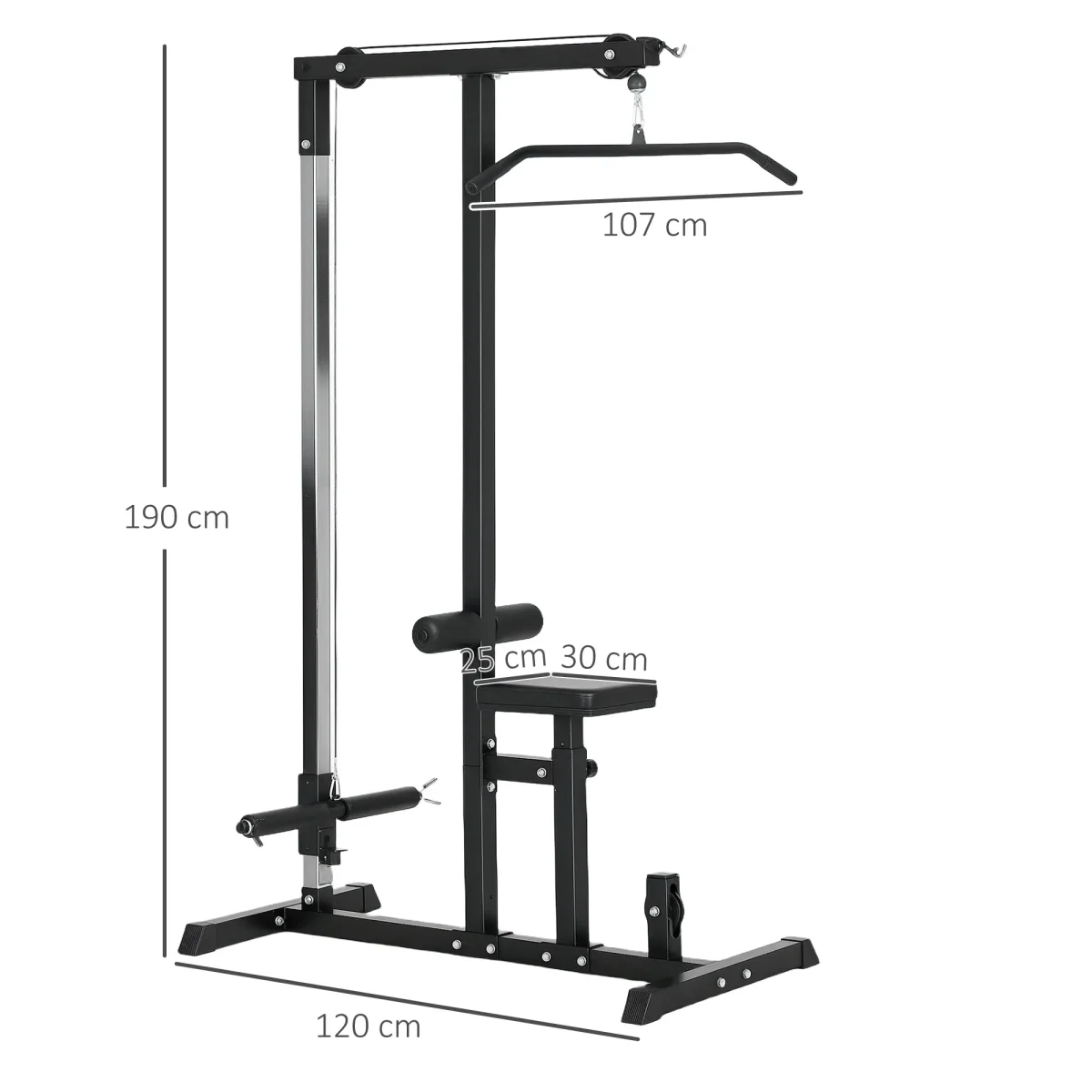 HOMCOM Фитнес станция с макара 107 x 120 x 190 см - Image 8