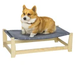 PawHut повдигнато кучешко легло с дървени крака, 90 см x 50 - Image 3