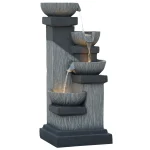 Външен фонтан Outsunny 85 см, 4-етажен