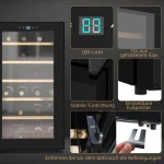 Охладител за вино HOMCOM за 24 бутилки, 43 x 45 x 75 см - Image 10