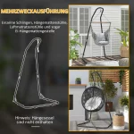 Рамка за стойка за висящ стол Outsunny - Image 4