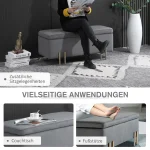 Пейка за съхранение HOMCOM с кадифен вид, 100 x 40 x 42 см - Image 3