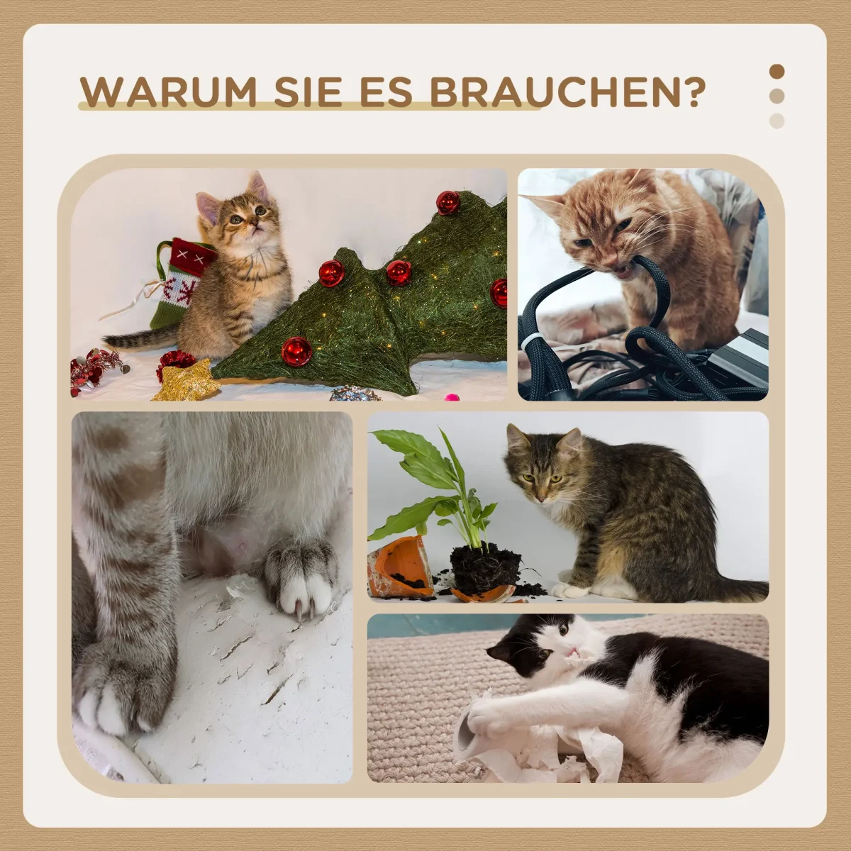 PawHut Котешко дърво 59,5 см x 39,5 см x 114 см - Image 10