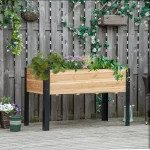 Outsunny повдигната леха, саксия за цветя, 120 x 60 x 74 см - Image 4