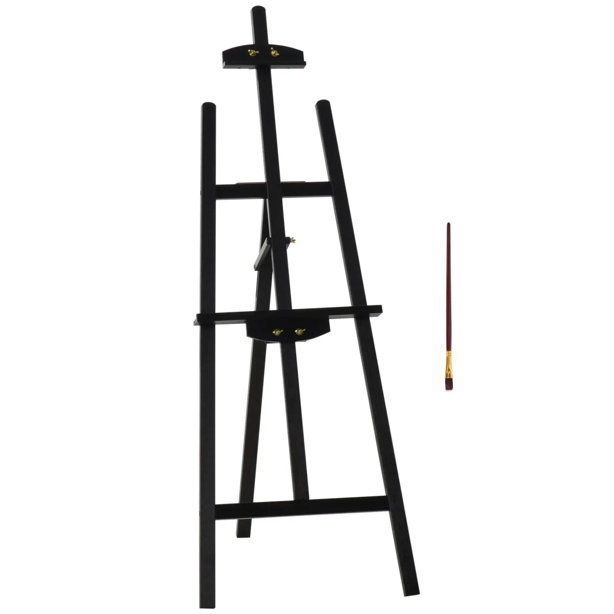Статив Homcom, Дърво, 51.5x71.5x134.5, Черен - Image 10