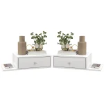 HOMCOM Комплект от 2 стенни нощни шкафчета - Image 6