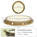 PawHut Дъска за драскане 40 см x 40 см x 4,5 см - Image 8